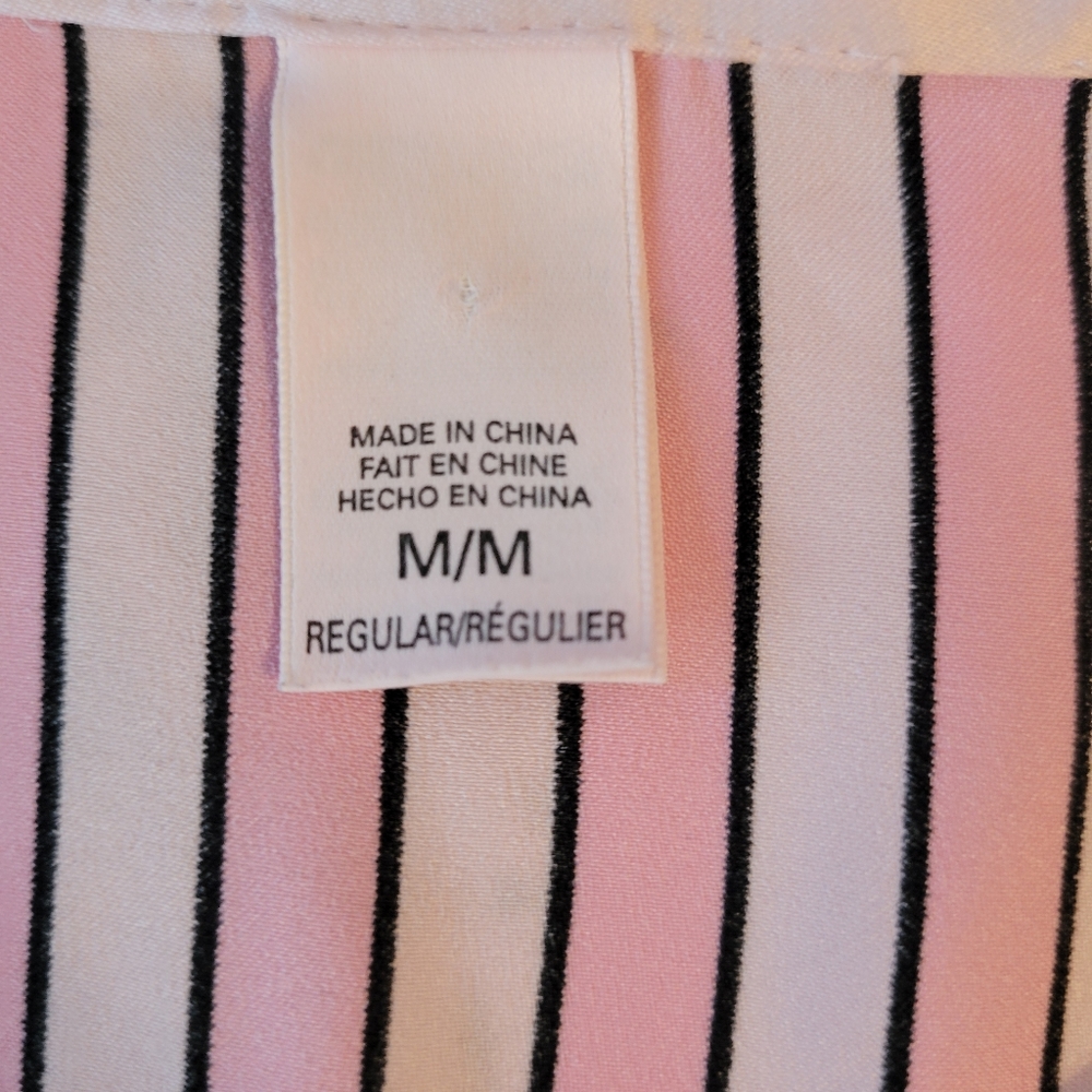 Victoria's Secret Signature striped  pajama shirt - Picture 7 of 10